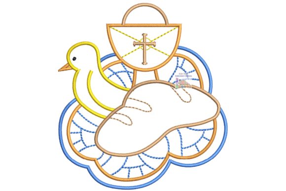 A Calice and Dove Design for Meaningful Embroidery