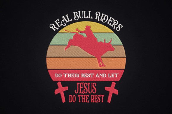 A Cowboy Christian Embroidery Design for Your Shop