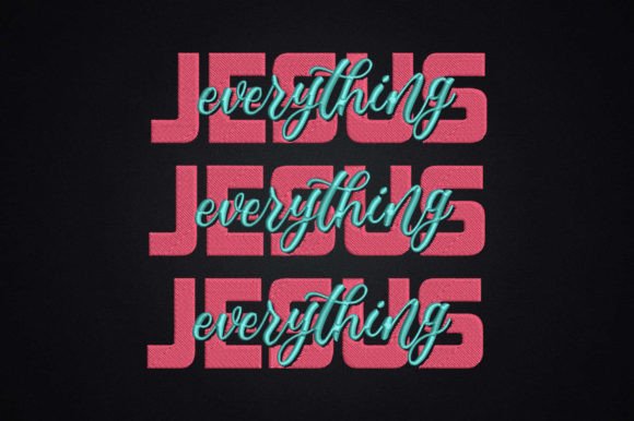 A Designer's Review: Jesus Over Everything Embroidery