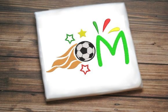 A Soccer-Inspired Alphabet for Personalized Embroidery Gifts