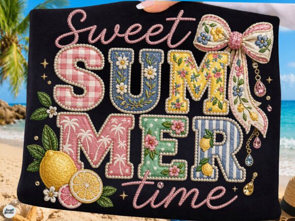 An Embroidery Designer's Review of the Sweet Summer Lemon Patch Design