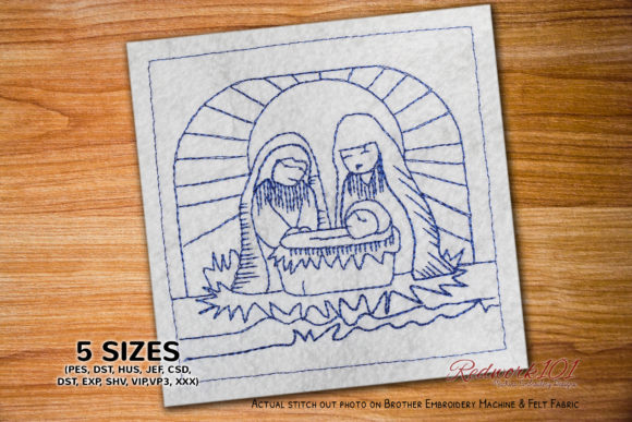 An Embroidery Designer’s Review of The Baby Jesus Sweatshirt Design