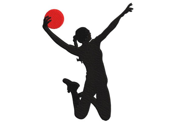 Basketball Girl Embroidery Design: A Craft Fair Winner