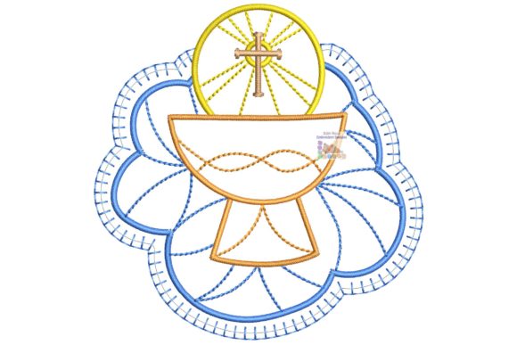 Christian Chalice Embroidery for Handmade Gift Ideas
