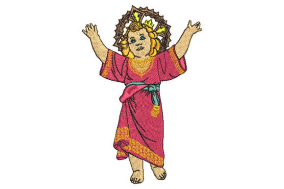 Divine Child Jesus Embroidery Design for Business Merchandise