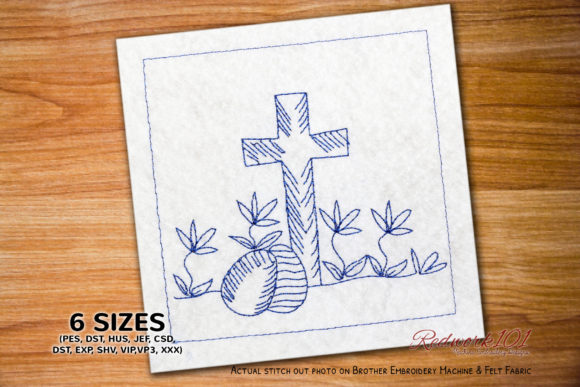 Evaluating a Redwork Cross Design for Boutique Sweatshirts