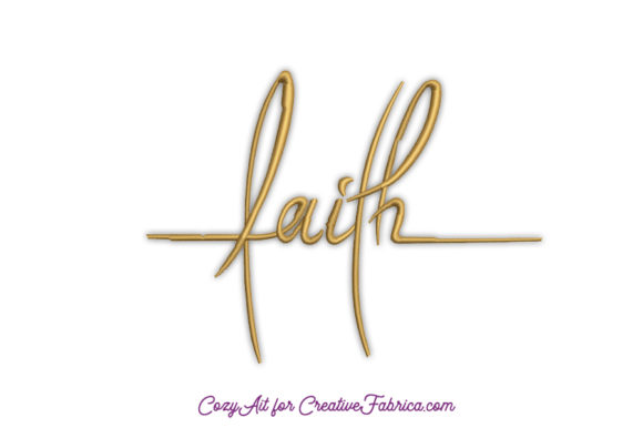 Evaluating Faith Handwritten Lettering Embroidery for Your Product Line
