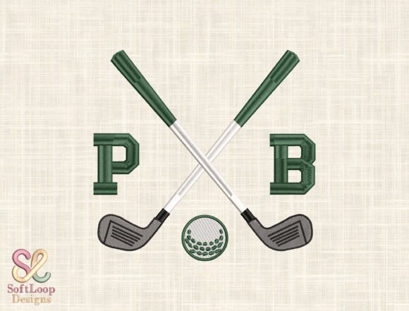 Evaluating the Crossed Golf Clubs Embroidery Design for Real Projects