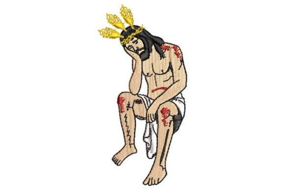 Evaluating the Pensive Jesus Embroidery Design for Small Business Merch