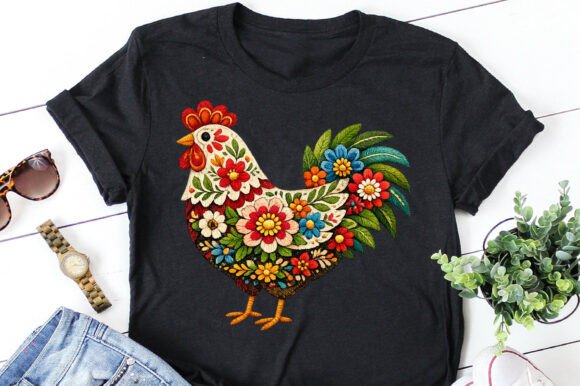 Floral Chicken Embroidery: A Designer's Review for Gifts