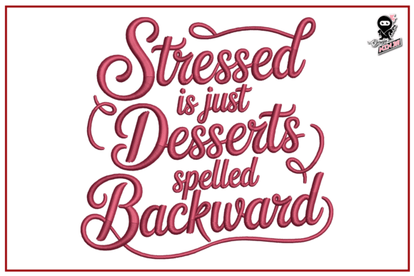 Funny Kitchen Quote Embroidery Design for Business Branding
