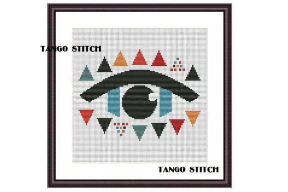 Reviewing the Abstract Eye Cross Stitch Pattern for Business Merch